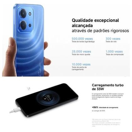 Imagem de Xiaomi Redmi 15C  Lançamento 2025 4G 256GB 4GB RAM Preto, 6,9" 120Hz, 50MP, Expansão até 1TB