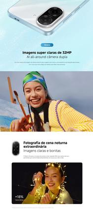 Imagem de Xiaomi Redmi A5 Câmera 120Hz 32MP dupla Smartphone Lançamento 2025 128GB 8GB RAMBOOST com 5200mAh Celular Design Premium Top 1º Custo benefício