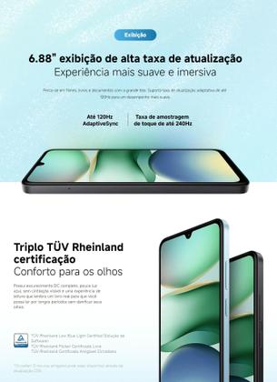 Imagem de Xiaomi Redmi A5 Câmera 120Hz 32MP dupla Smartphone Lançamento 2025 128GB 8GB RAMBOOST com 5200mAh Celular Design Premium Top 1º Custo benefício