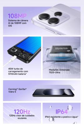 Imagem de Xiaomi Redmi Note 14 5G Smartphone Premium Original Garantia Oficial