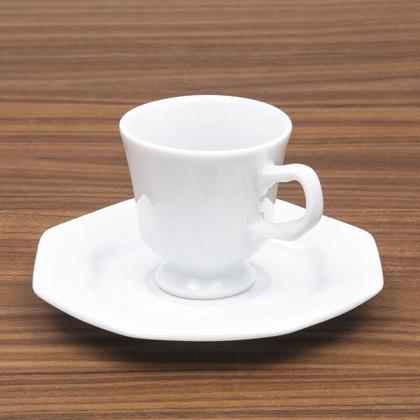 Imagem de Xícara de Café Prisma com Pires de Porcelana 60 ml Schmidt