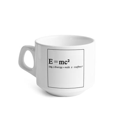 Imagem de Xícara De Porcelana Café Com Leite EMC2 + Pires - 180ml