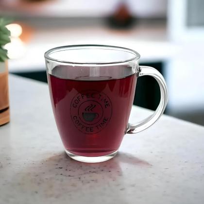 Imagem de Xicara de vidro 210ml jg. c/6pcs xivi038