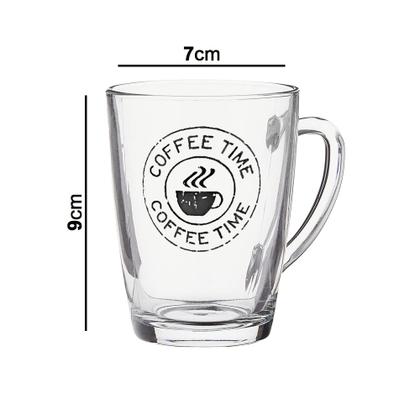 Imagem de Xicara de vidro 210ml jg. c/6pcs xivi038