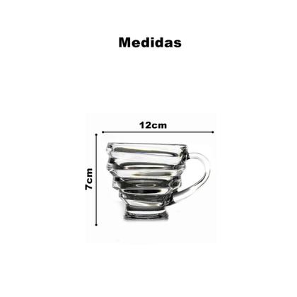 Imagem de Xícara de vidro seis peças cristal - Gmb