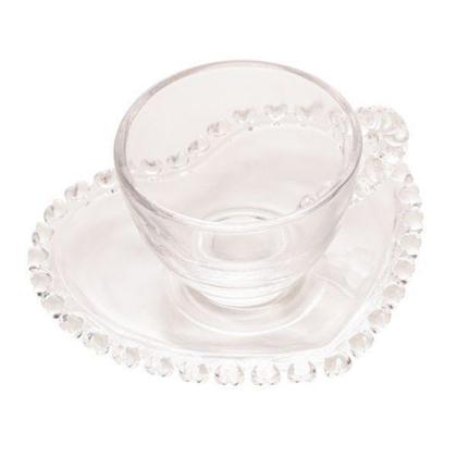 Imagem de XICARA P/CAFE C/PIRES DE CRISTAL DE CHUMBO CORACAO 80ml