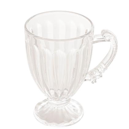 Imagem de Xícara Taça de Vidro Cristal com Pé Imperial Café 200ml Cafeteira Padaria Expresso Chocolate Quente