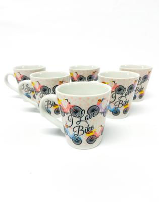 Imagem de Xícaras caneca Café Chá Porcelana 110 Ml louça personalizada 6 unidade Envio Rápido