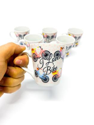 Imagem de Xícaras caneca Café Chá Porcelana 110 Ml louça personalizada 6 unidade Envio Rápido