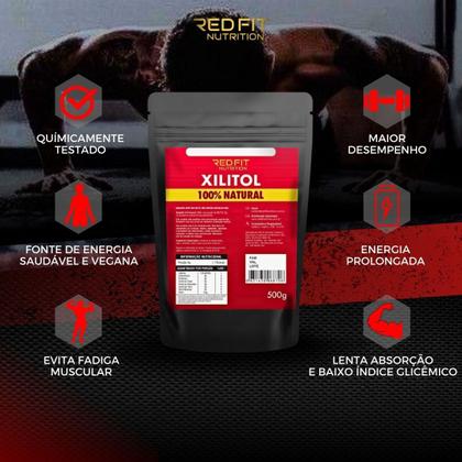 Imagem de Xilitol 1Kg - 100% Puro Importado - Red Fit Nutrition