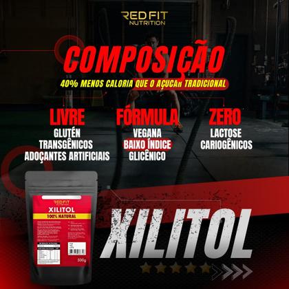 Imagem de Xilitol 1Kg - 100% Puro Importado - Red Fit Nutrition