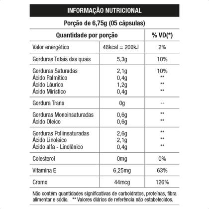 Imagem de XLA Ômega 3 6 9 Cromo Vitamina E 120 Capsulas Nutrata