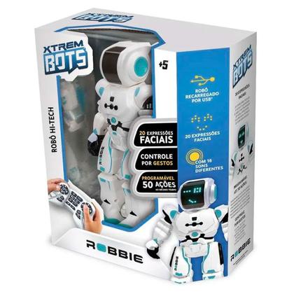 Imagem de Xtrem Bots Robô Hi-Tech Robbie Controle Remoto Fun F00235