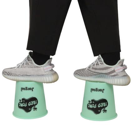 Imagem de Yard Pong Game Juegoal Glow in Dark com 12 baldes e 6 bolas