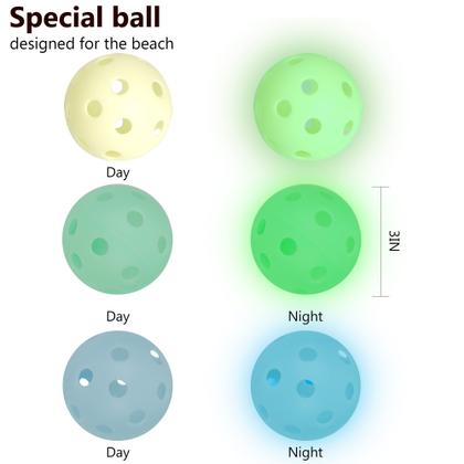 Imagem de Yard Pong Game Juegoal Glow in Dark com 12 baldes e 6 bolas