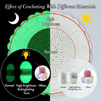 Imagem de Yarn bulingbuling Glow in Dark 260 g 273 jardas verde esmeralda