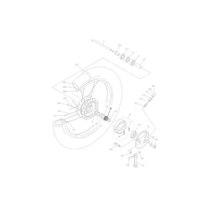 Imagem de YBR 125 Engrenagem 1 Velocímetro da Roda Yamaha Genuíno