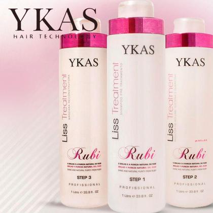 Imagem de Ykas Escova Progressiva Rubi (3 x 1 Litro)