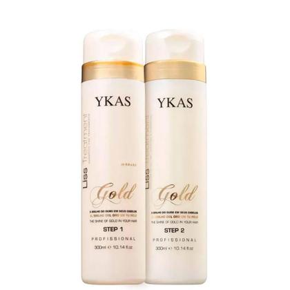 Imagem de Ykas Gold Escova Progressiva Kit Ouro (2 x 300ml)