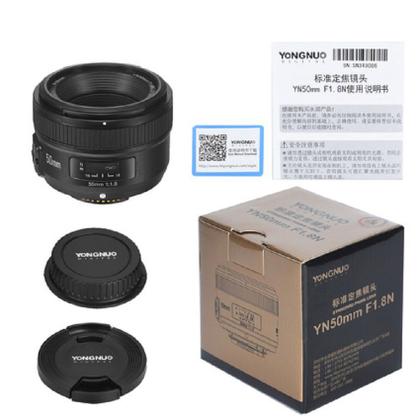 Imagem de Yongnuo YN50mm F1.8N foco manual automático AF MF