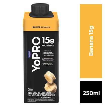 Imagem de YoPRO Bebida Láctea UHT Banana 15g de proteínas 250ml