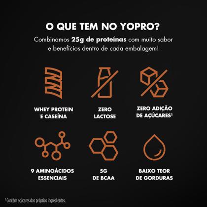 Imagem de YoPRO Bebida Láctea UHT Chocolate 25g de proteínas 250ml