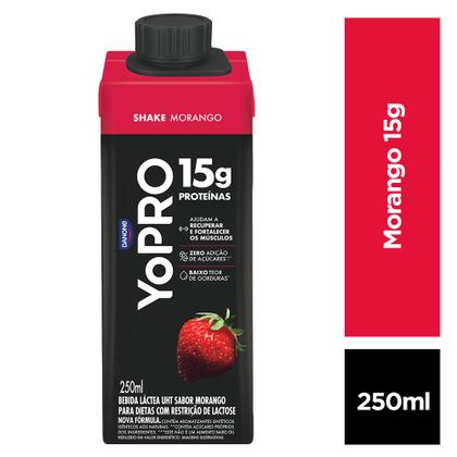 Imagem de YoPRO Bebida Láctea UHT Morango 15g de proteínas 250ml