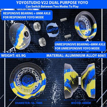 Imagem de Yoyo YOYOSTUDIO F25 Finger Spin Professional com kit de acessórios