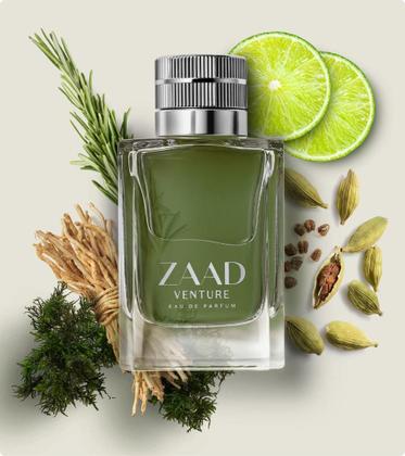 Imagem de Zaad Venture Eau de Parfum Frescor Aventureiro Masculino e Elegante 95 ml.