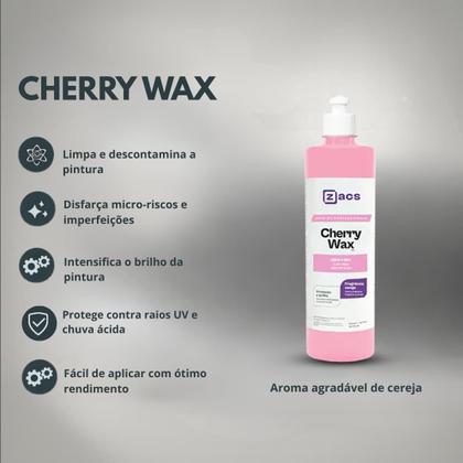Imagem de Zacs Cherry Wax 500ml Cera Automotiva 4 em 1