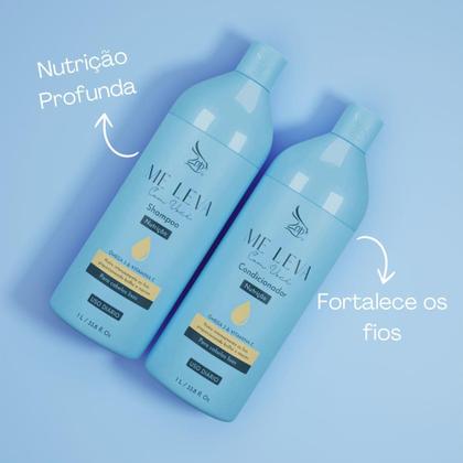 Imagem de Zap Kit Me leva Shampoo e Condicionador Ômega 3 e Vitamina C 1L