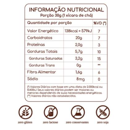 Imagem de Zaytas Gotas De Chocolate 70% - Lascas De Brownie Sem Glúten 80g