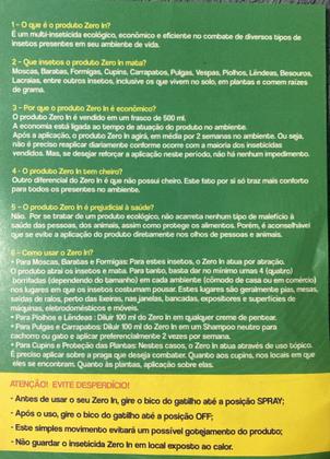 Imagem de ZeroIn Inseticida Refil de 500ml (3unidades+ 2borrifadores)