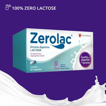 Imagem de Zerolac 10.000 FCC c/30 Cápsulas União Química