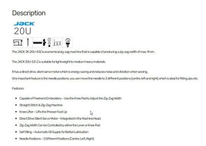 Imagem de ZIG ZAG 2 Pontos  JACK-20U53-220vJACK-MONTADA