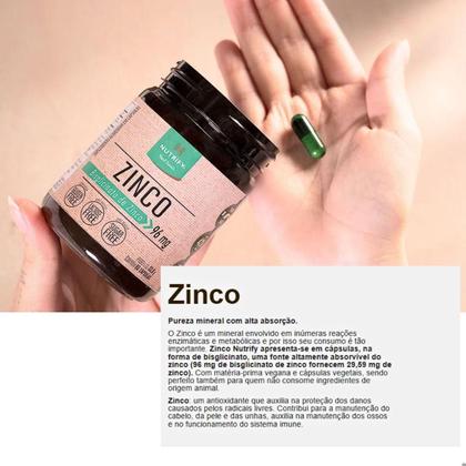 Imagem de Zinco Bisglicinato 96mg 60 Capsulas Nutrify