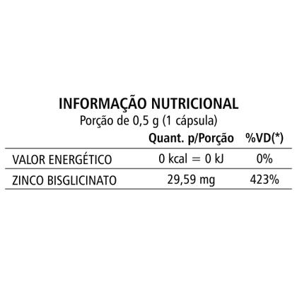 Imagem de Zinco Quelato 29,59mg 60 Cápsulas - Natunéctar