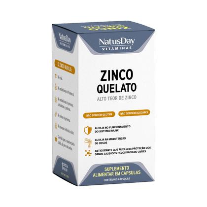Imagem de Zinco Quelato (60 Cápsulas) - Natusday