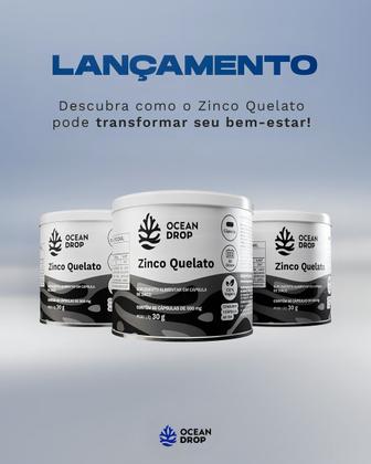 Imagem de Zinco Quelato Ocean Drop 60 Cápsulas  Suplemento de Zinco