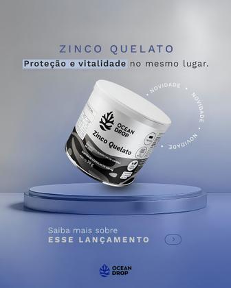 Imagem de Zinco Quelato Ocean Drop 60 Cápsulas  Suplemento de Zinco