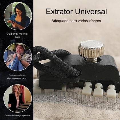 Imagem de Zíper de Reparo Universal Conserto Instantâneo Kit c/5 Tam P