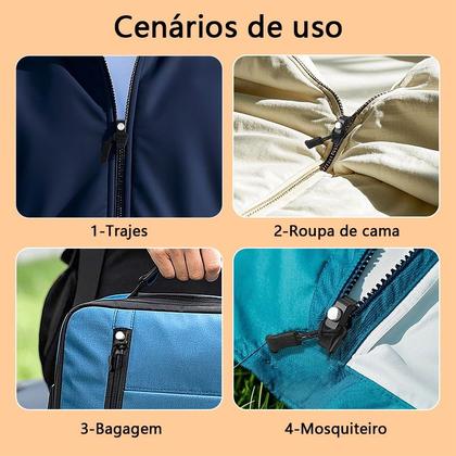 Imagem de Ziper De Reparo Universal Substituição Removivel Reparador Zipper Para Jaquetas, Bolsas, Malas e Mochilas