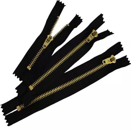 Imagem de Ziper Para Calça Jeans Metal 15 Cm Kit Com 10 Unidades