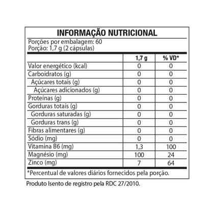 Imagem de Zma - polivitamínico zinco, magnésio e b6 - 120 caps