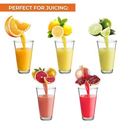 Imagem de Zulay Professional Citrus Juicer - Prensa Cítrica Manual e Espremedor de Laranja - Espremedor de Limão de Metal - Espremedor de Laranja Manual de Qualidade Premium e Suporte de Imprensa de Espremedor de Laranja Manual de Limão, Preto