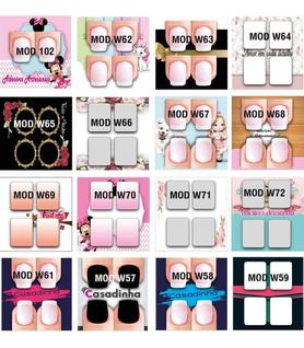 1.000 Cartão Para Fazer Adesivo Artesanal De Unha