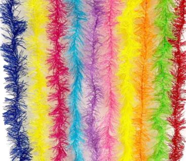 10 Marabu Com Brilho Colar Festivo Plumas Festa Cosplay