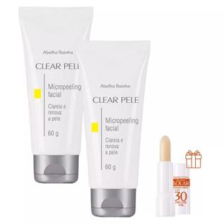 2 Micropeeling Facial Maciez e Suavizade da Pele e Protetor Solar Labial 30 FPS
