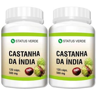 2 Potes Castanha da India em Cápsulas - Kit 240 Cáps