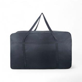 2 Sacolao Bolsa Compra passeio viagem organizador cameba edredon 76x48x28cm Zíper preto